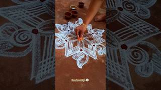 Panguni Kolam amp Rangoli 🔯 3 April 2024 ⚛️🌟 dwarkamaistyle shorts shortsvideo [upl. by Fanchie]