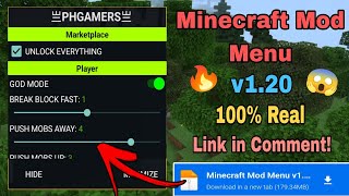 Minecraft Mod Menu Download v120  Minecraft Hack Mod Download Link  Unlimited Minecoins [upl. by Abate47]