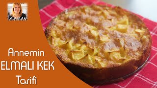 Annemin nefis elmalı kek tarifi Mama´s leckerer Apfelkuchen CANAN´S REZEPTE [upl. by Ronna]