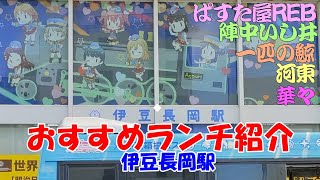 【伊豆観光】伊豆長岡おすすめランチ紹介。ぱすた屋REB（レブ）、そば処陣中いし井、拉麺屋 一匹の鯨、河東、中華料理 華々。静岡県伊豆の国市にあり。伊豆長岡温泉で有名。ラブライブサンシャインで舞台です [upl. by Nita]