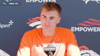 QB Bo Nix on Denvers offense All 11 of us on offense have things that we can improve on [upl. by Yevre487]