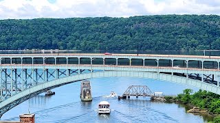 🚆LIVE CAM Amtrak Train 🚆 Hudson River amp Harlem River in NYC with City Sounds [upl. by Anilegnave]