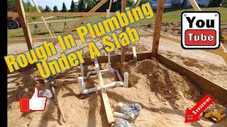 Rough in plumbing basics for under a slab [upl. by Mushro]