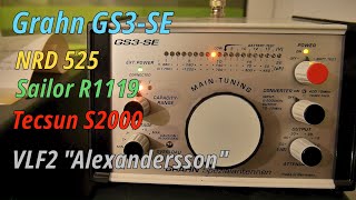 Grahn GS3SE Spezialantenne mit quotVLF2 Alexanderssonquot ► NRD 525 ► Sailor R1119 ► Langwelle [upl. by Lah603]