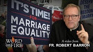 Bishop Barron on Gay Marriage amp the Breakdown of Moral Argument [upl. by Nowell924]