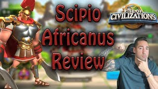 Scipio Africanus Full Guide Review  Talent amp Skills  Rise of Civilizations [upl. by Sivert]