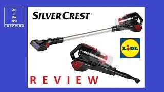 SilverCrest Cordless HandHeld And Upright Vacuum Cleaner SHAZ 216 B2 REVIEW Lidl 13 ECO 2400 mAh [upl. by Lorry]