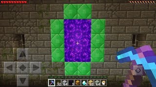 WE FOUND A SECRET PORTAL in Minecraft Pocket Edition [upl. by Ladnyc]