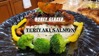 Honey Glazed Teriyaki Salmon in 10 Min COOKING WITH JIMMY [upl. by Adirem]