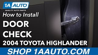 How to Install Front Drivers Side Door Check 0107 Toyota Highlander [upl. by Norine280]