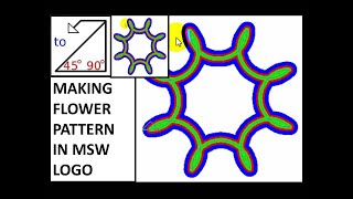 MSW logo tutorialMSW LOGO pattern commandsRepeat commandLogo commands for class 3 amp 4 [upl. by Mad]