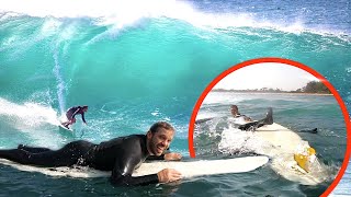 NEWBIE SURFER EMBARRASSES HIMSELF IN FRONT OF LOCALS [upl. by Llebiram]