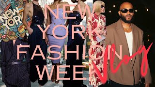 Fashion Week Vlog Sergio Hudson NYFW Event 2024 Harlem Fashion Row Backstage  nyfw vlog [upl. by Bjorn]