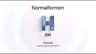 Datenbanken  Normalformen [upl. by Maroney586]