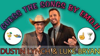 Guess the DUSTIN LYNCH and LUKE BRYAN Songs by Emoji  Country Music amp Song Quiz Trivia Challenge [upl. by Rhodie227]