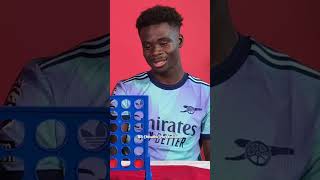 WHO WINS SAKA VS ODEGAARD AT CONNECT 4 😂 [upl. by Purity]