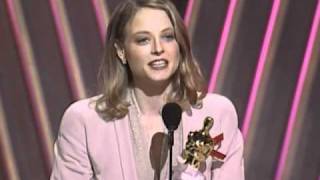 Jodie Foster Wins Best Actress  64th Oscars 1992 [upl. by Nilatak]