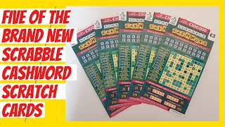 New crossword scratch ticket Enjoy 5 of the new Scrabble cashword scratch cards £15 in total [upl. by Anna-Diana631]