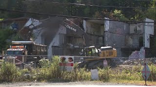 Demolition continues at former Pocono resort [upl. by Philippine693]