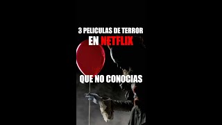 3 PELICULAS DE TERROR EN NETFLIX QUE NO CONOCIAS EN 2022 [upl. by Outlaw365]