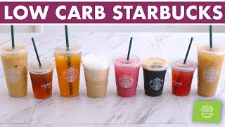 Low Carb  Keto Starbucks Drinks Iced Coffee amp Iced Teas [upl. by Nhguahs]