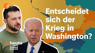 Putins Strategie droht aufzugehen Fallen die UkraineHilfen der USA  ZDFheute live [upl. by Lull]