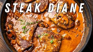 Steak Diane  Easy and Insanely Delicious Retro Steak Recipe [upl. by Pahl]