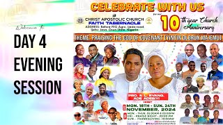 DAY 4  EVENING SESSION  10 YEARS ANNIVERSARY  CAC Faith Tabernacle with Prophet Ade Adebiyi [upl. by Jeramie366]