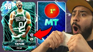 OMG I Pulled the First Galaxy Opal Jayson Tatum in the Luckiest Box NBA 2K25 MyTeam Pack Opening [upl. by Darrill]