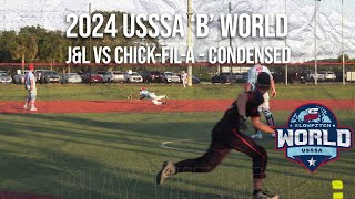 JampL vs Chickfila  2024 B World Condensed Game [upl. by Nyloc]