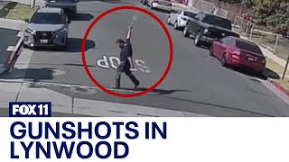 Man randomly fires gun into the air in Lynwood [upl. by Yellehs]