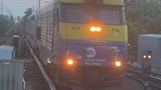 LIRR EB Equipment Train passes Babylon Station for Speonk 71524 [upl. by Thornburg]