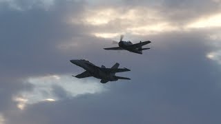 F18 and Bearcat at the Capital Airshow 2024 4K 60fps Saturday [upl. by Zedekiah]