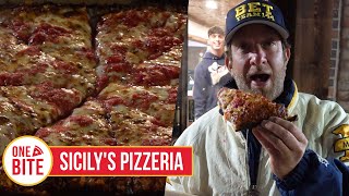 Barstool Pizza Review  Sicilys Pizzeria Detroit MI [upl. by Diva435]