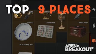 9 BEST Loot Areas For Farmland Map  Arena Breakout [upl. by Akcirderf]