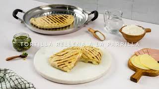 Tortilla a la Parrilla  Receta Fácil y Deliciosa con Royal Prestige® recetarápida recetafacil [upl. by Zavala]