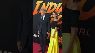 Harrison Ford and Calista Flockhart Step Out for Indiana Jones Premiere shorts [upl. by Alyse]