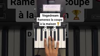 Vegedream  Ramenez la coupe à la maison song on piano  Piano Cover  Instrumental Soham [upl. by Honoria]