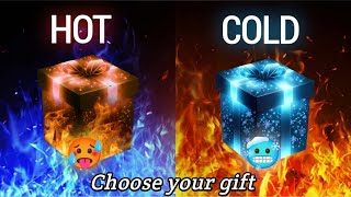 Choose your gift 🥵🎁🥶💝 2 gift box challenge Hot vs Cold gift box choose giftbox [upl. by Mira]