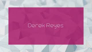 Derek Reyes  appearance [upl. by Ika]