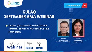 Gulaq September AMA webinar [upl. by Spindell]