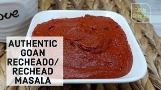 Authentic Goan Recheado Rechead Masala Recipe  Goan Red Masala Recipe  ASMR Cooking Video [upl. by Riki]