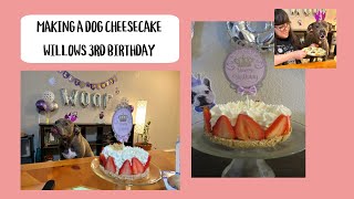 Dog Cheesecake For Willows 3rd Birthday [upl. by Auohc]