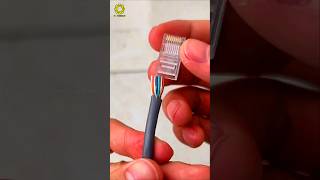 Ethernet Cable Connector Installation Made Easy  StepbyStep Guide shorts tips tricks [upl. by Aikan]