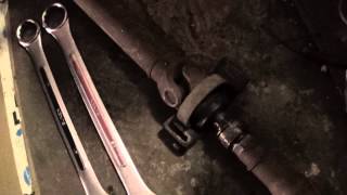 1983 MercedesBenz 240D  part 156 starting driveshaft removal [upl. by Annwahs]