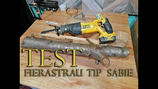 TEST Fierastrau tip sabie  DeWALT DCS 380 [upl. by Alexandrina]