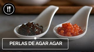 Receta de FALSO CAVIAR CON AGAR AGAR  Directo al Paladar [upl. by Irby]