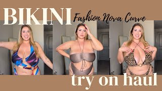 BIKINI TRY ON HAUL WITH FASHION NOVA CURVE Lauren Sangster [upl. by Stovall]