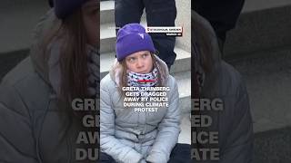 Greta Thunberg gets dragged away by police during climate protest [upl. by Critta192]