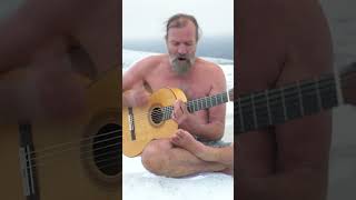 Wim Hof jamming in Iceland [upl. by Ecertak]